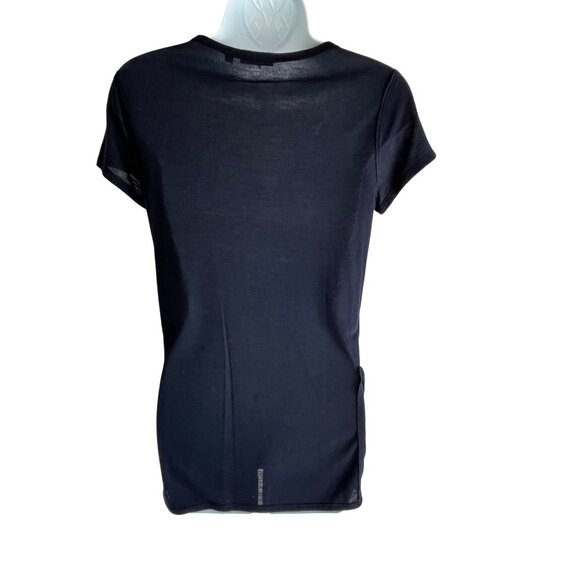 Martin + Osa Womens Black Short Sleeve Tunic Top W/ Pockets Size M 87m - Picture 2 of 11